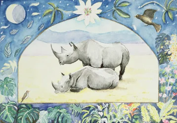 Rhino (februar måned fra en kalender)